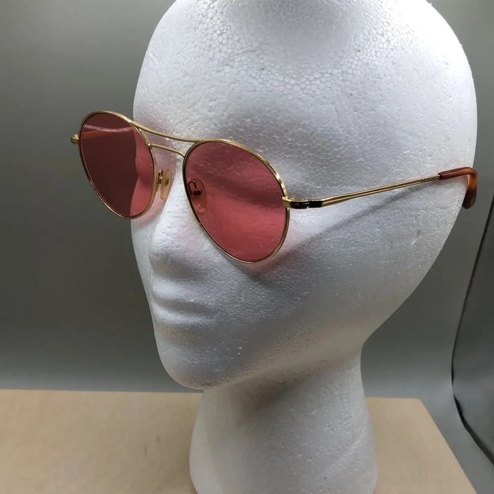 Toms Melrose Sunglasses Aviator Style Gold Frame 53-19-147